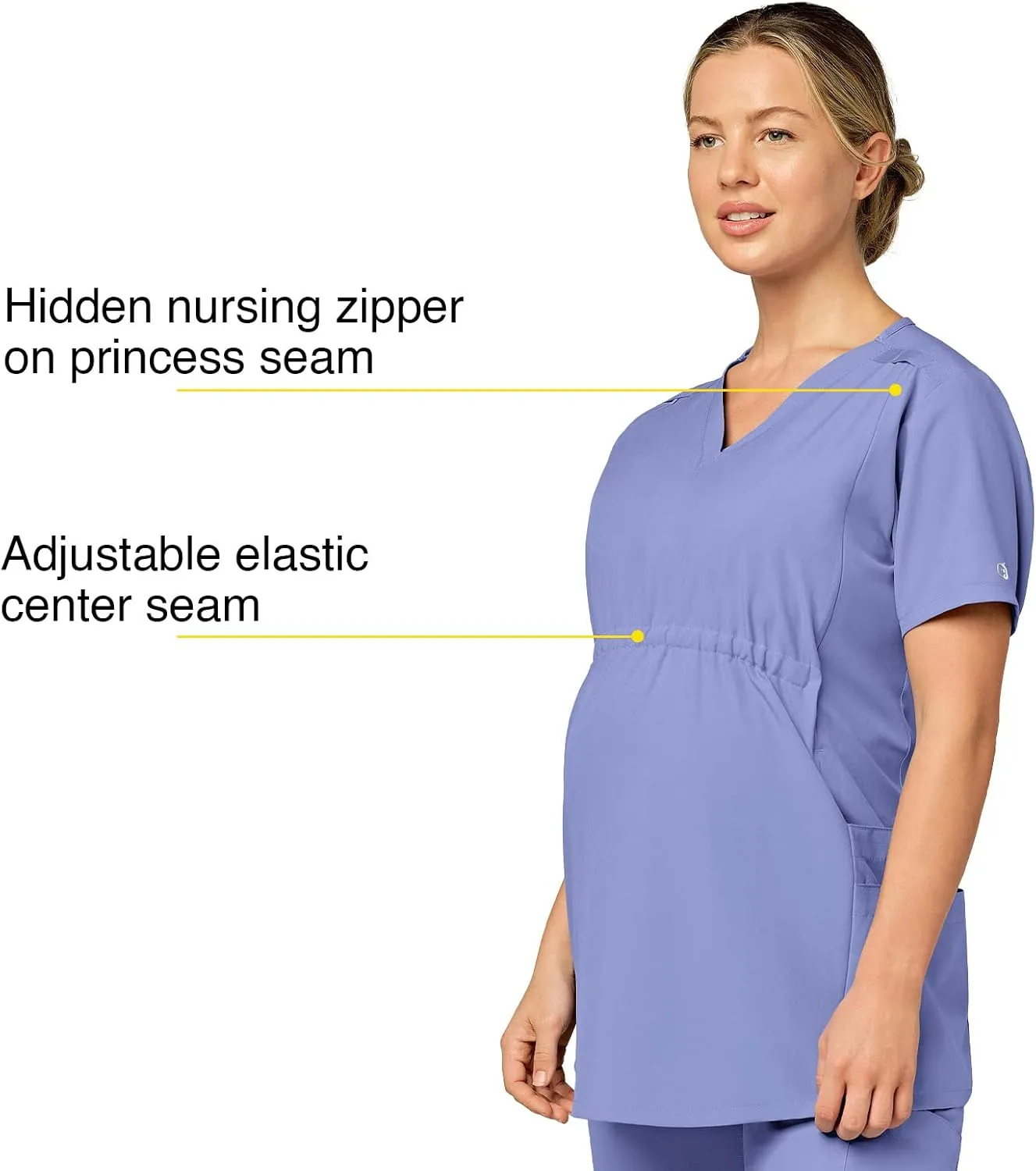 WonderWink Women's Maternity V-Neck Top