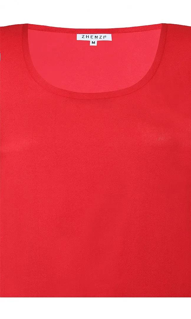 Zhenzi Georgia Vest Top in Red